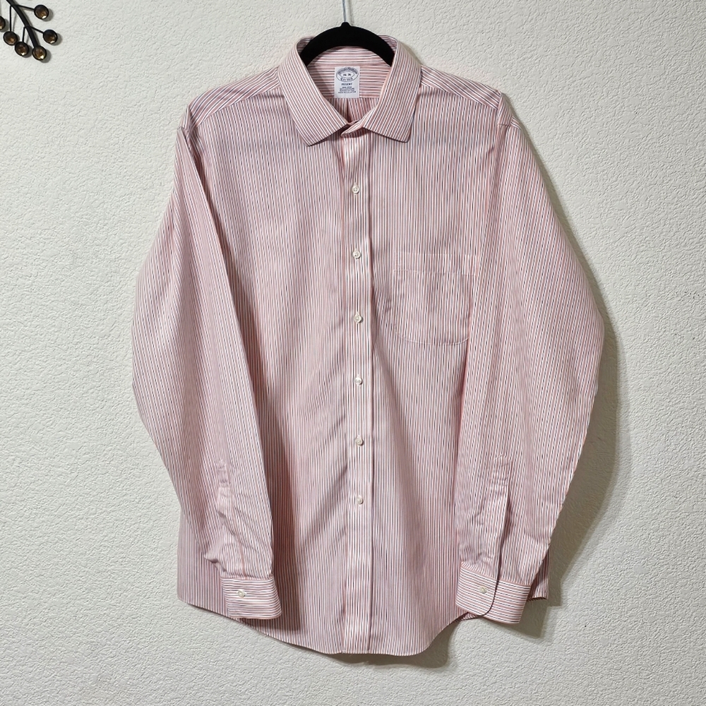 Brooks Brothers Shirt Mens 16/36 Regent Supima Cotton Long Sleeve Button Up